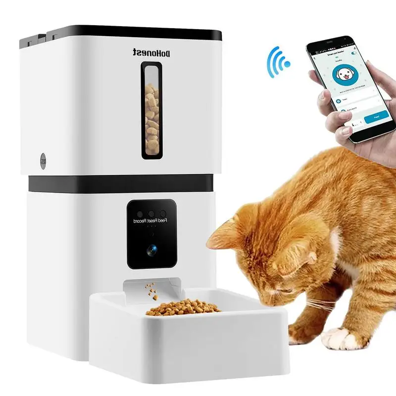 

New Pet Feeder 8L Night Vision Cat And Dog Pet Dispenser Travel Supply Automatic Smart Slow Feeder Dispenser Fixed Time Amount
