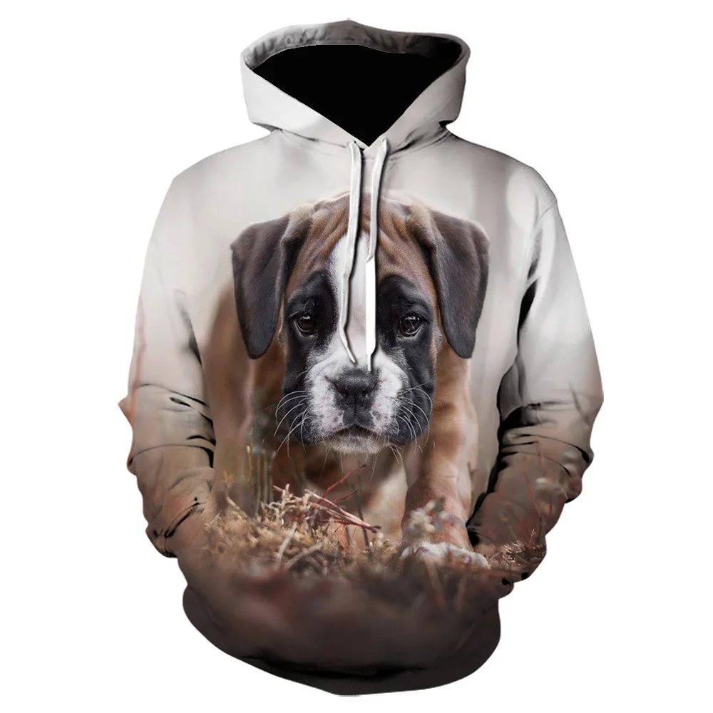 

2022 Men's Hoodie Unisex Pet Dog 3D Print Long Sleeve Sweatshirt Spring Pullover Sports Suit Harajuku Tops