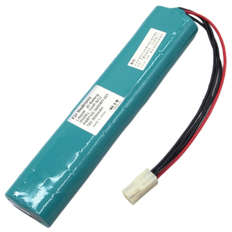 New 10HR-SCU 3200407-00112V Replacement Battery 12V For Medtronic Lifepak 20 Defibrillation Monitor