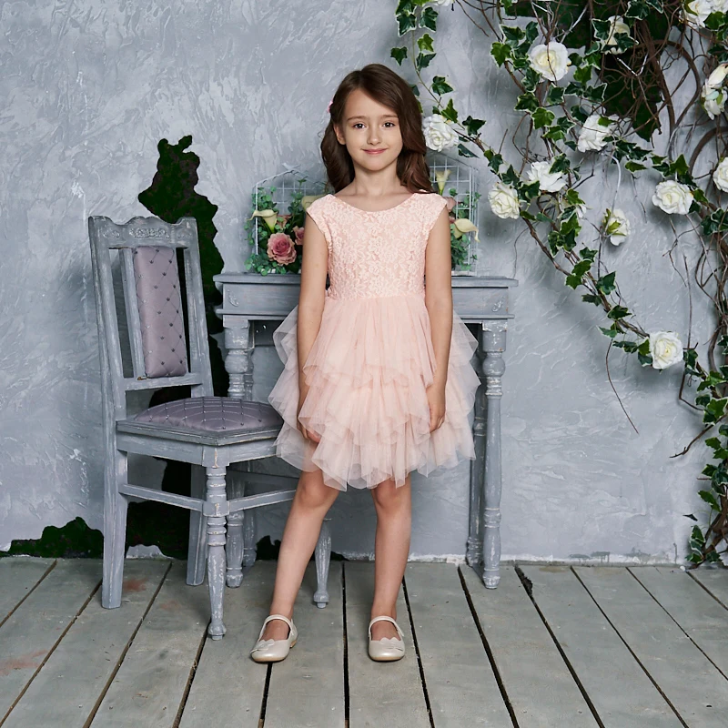 Платье JORGE AMADO для девочки розового цвета из хлопка