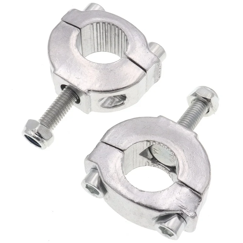 

2pcs 22mm 7/8'' Handlebar Bar Risers Mount Bracket Clamp Taper For 2 Stroke 47cc 49cc pullstart air cooled mini dirt bikes