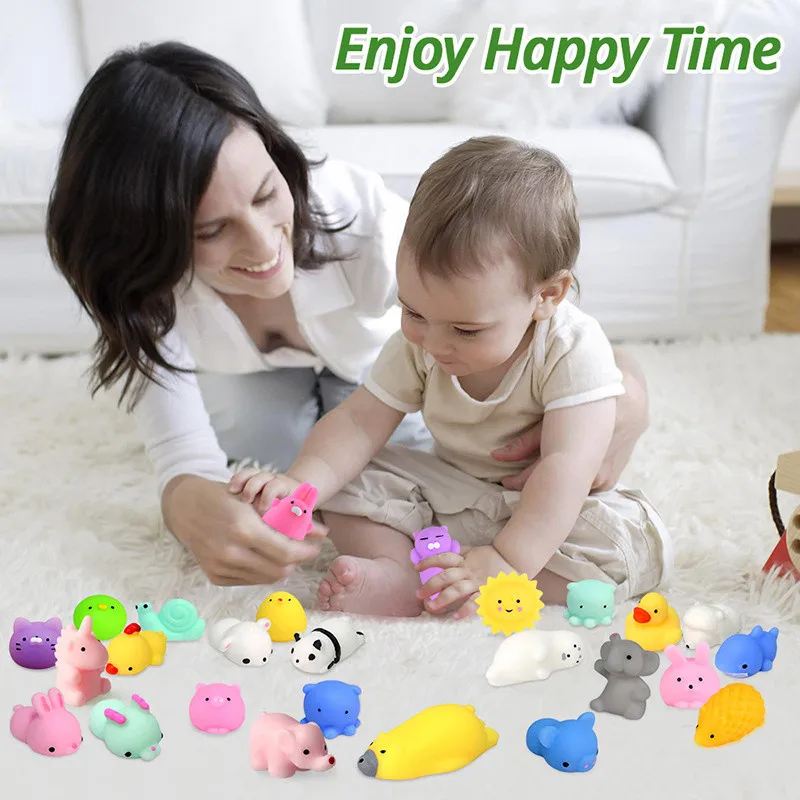 

5 PCS Squishy Toy Cute Animal Antistress Ball Squeeze Mochi Rising Toys Abreact Soft Sticky Stress Relief Toys Funny Gift