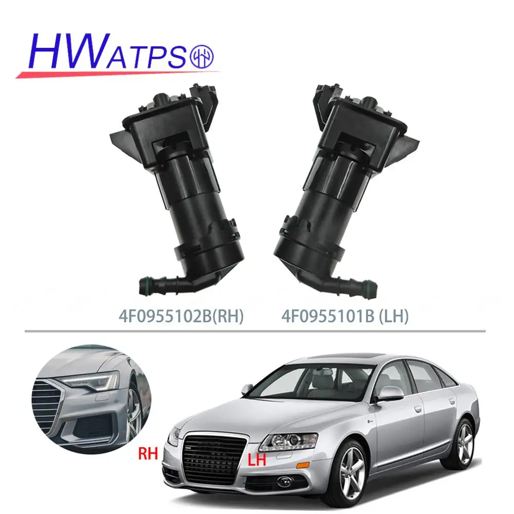 

Car Left & Right Headlight Washer Jet Nozzle Cylinder 4F0955101B LH 4F0955102B RH For Audi A6 Quattro RS6 S6 3.2L 4.2L 04-11