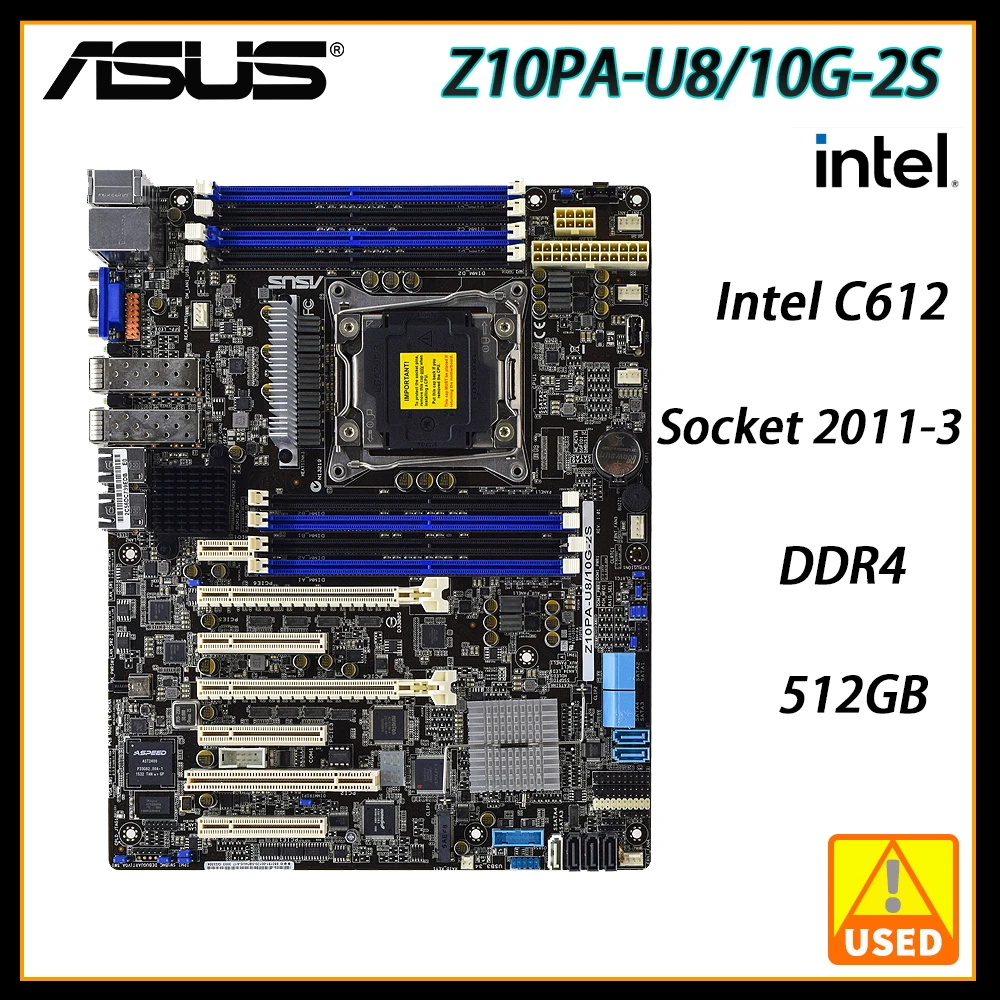 

Asus server Z10PA-U8/10G-2S motherboard Socket 2011-3 DDR4 ram 512GB SATA 3 USB3.0 ATX Placa-mãe Support Xeon E5-2600 V3 cpus