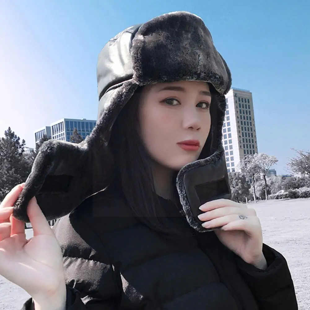 

Winter Women Men Cold-proof Ear Cap Plus Equipment Velvet Keep Warm Thickening Windproof Hat G8z3