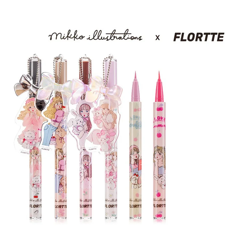 

Kawaii Anime Mikko Eyeline Cute Cartoon New Waterproof Non-smudged Ultra-fine Durable Makeup Pen Tool Easy To Use for Beginner
