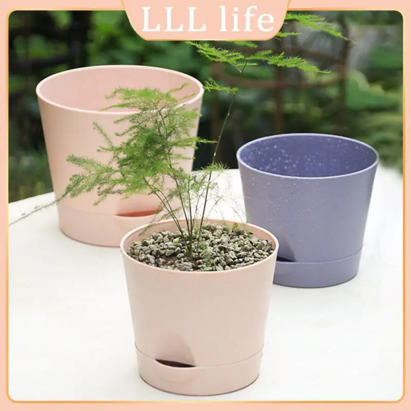 

Hydrophobic And Breathable Pelvic Floor Breathable Flower Pot Khaki Detachable Bottom Flower Pot Lightweight Pp Material Purple