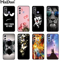 for infinix hot 11 case thin black soft silicon protective cover for infinix hot11 phone case cartoon pattern