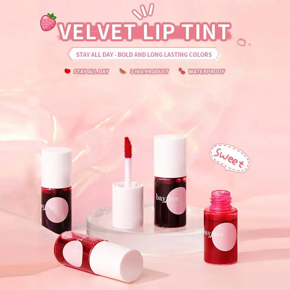 Women Makeup Waterproof Multifunction Lip Gloss Tint Dyeing Liquid Lipgloss Blusher Long Lasting Makeup Cosmetics Free Shipping