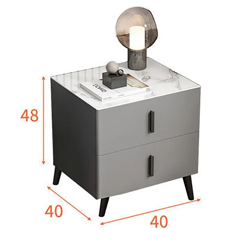 Прямоугольная Минималистичная Современная тумбочка роскошный металлический