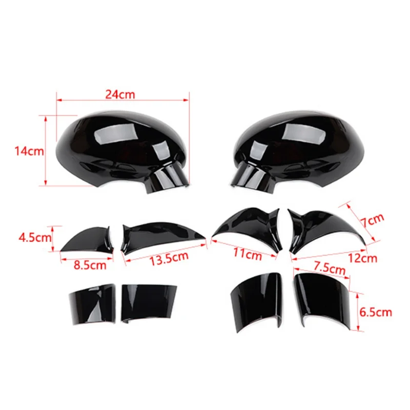 Для автомобильного бокового зеркала заднего вида Dodge Challenger 2009-2022 декоративная