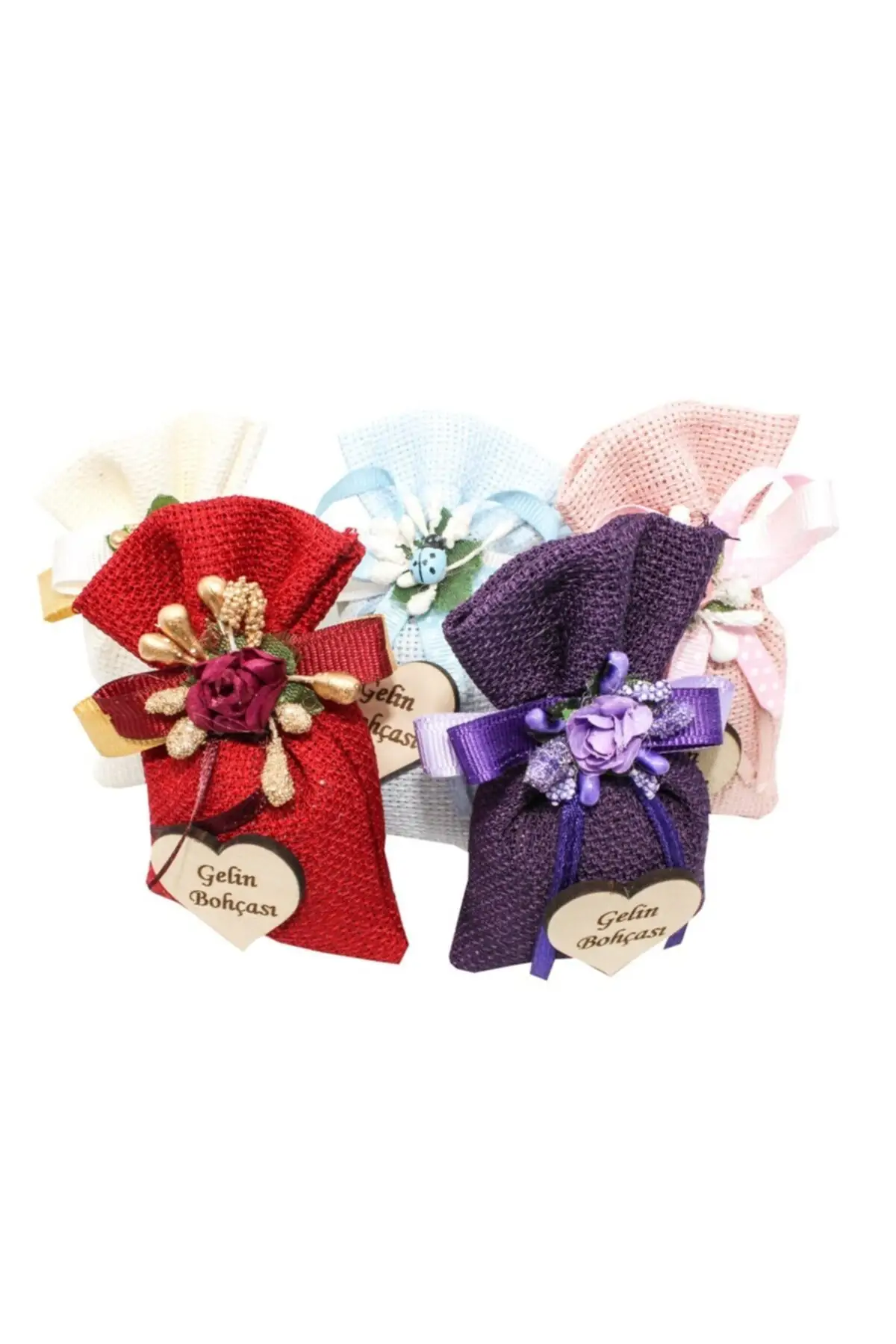 

Dantelux3 Pcs Lavender Geliln Pouch Sac 1760-gelin-3ad henna bride veil welon