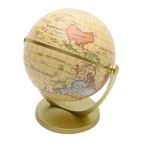 kids gift desktop decor earth office educational toy mini world globe home vintage 360 degree rotating with base english edition
