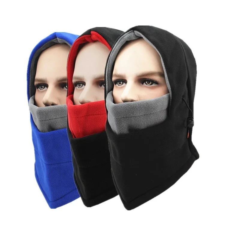 

New Style Double Colour Polar Fleece Headgear Windproof CS Face Mask Multifunctional Balaclava For Cycling Ski