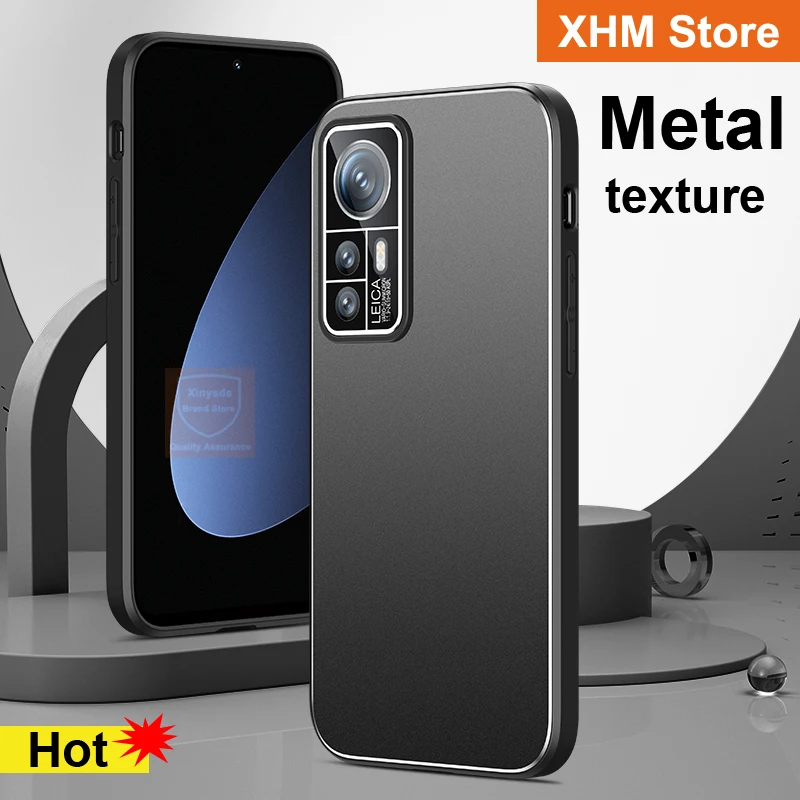 

Матовый металлический чехол для Xiaomi 12T Pro Mi 12 12S Ultra Mi12 12X, задняя крышка для Xiaomi 12S Mi 12 Pro, Защитная пленка для объектива телефона