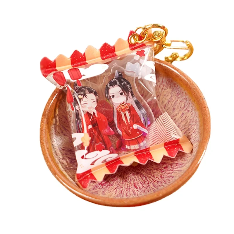 

Anime The Husky and His White Cat Shizun Chu Wanning Mo Ran Cosplay Cute Acrylic Wedding Candies Pendant Antiquity Keychain Gift