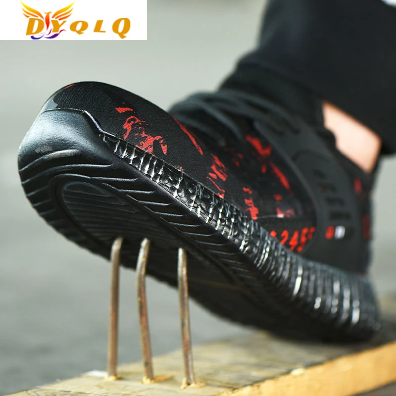 

Men's and Women's Work Safety Shoes Lightweight Breathable Leisure Running Mountaineering Anti-puncture Protective Boots