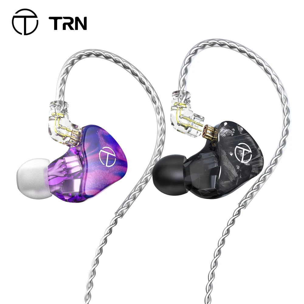 

TRN X7 7BA наушники-вкладыши сбалансированные арматурные Hi-Fi DJ мониторные наушники с шумоподавлением наушники с посеребренным кабелем BA15 CS2 BA5 ...