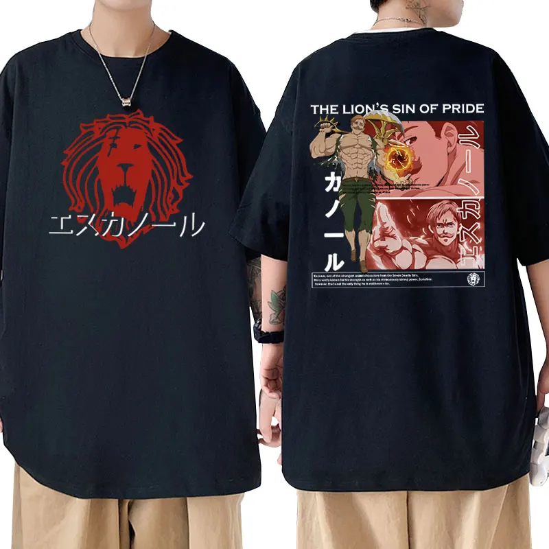 

Anime The Seven Deadly Sins Escanor Lion's Sin of Pride Graphic Tshirt Men Manga Harajuku Short Sleeve T-shirts Unisex y2k Tops