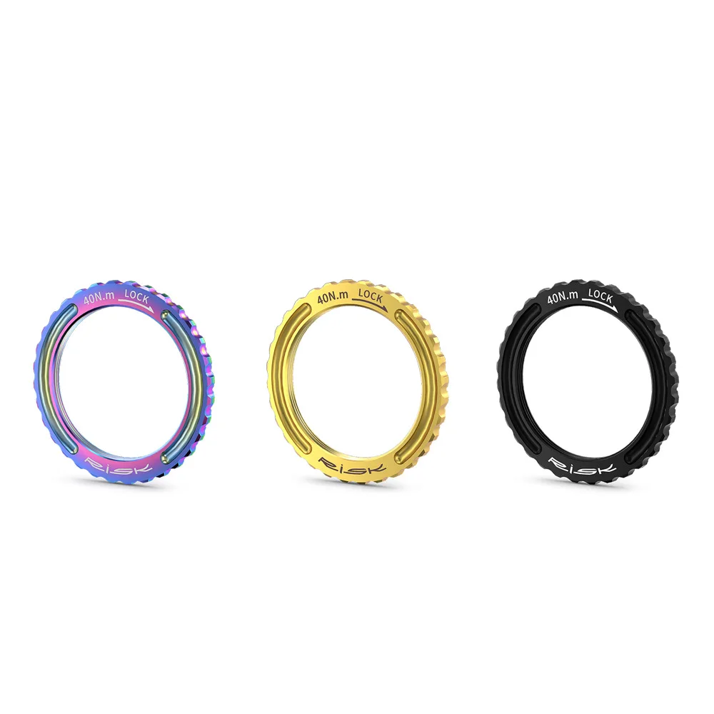 Фото 2 шт. титановые стопорные гайки для дисковых тормозов Center Lock M34 x 0.75, совместимые с колесными дисками CP WTO №4