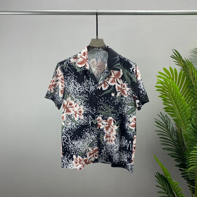 Мужские Гавайские пляжные рубашки в стиле Харадзюку новые летние мужские