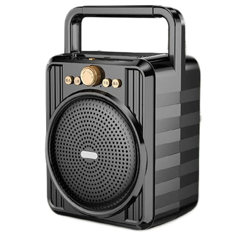 

Pocket FM Radio Portable Wireless Bluetooth Loudspeaker Outdoor Subwoofer Music Player Support U Disk TF Card AUX Play