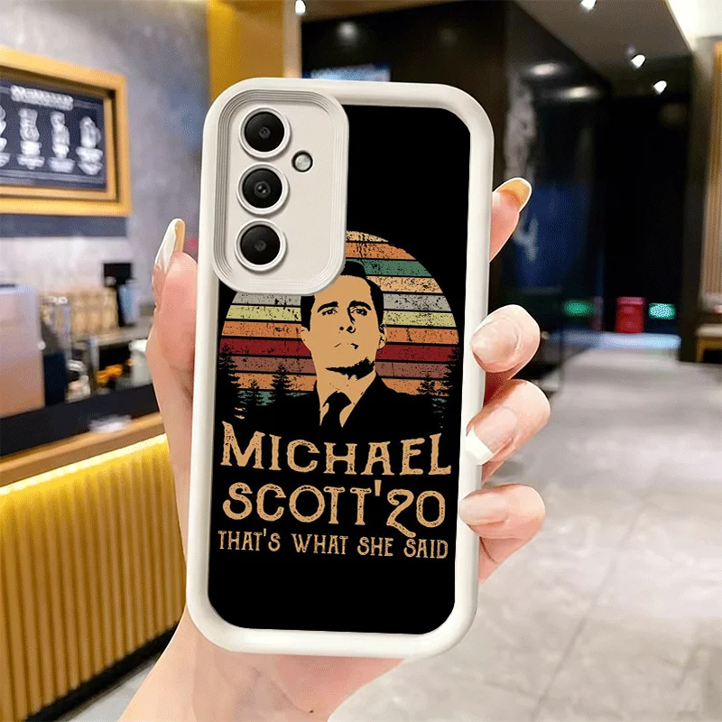 Фото Мягкий чехол для телефона с изображением персонажей сериала «Офис» для Samsung Galaxy A17 A16 A26 A36 A56 A15 A25 A35 A55 A14 A24 A34 A54 A13 A23 A33 A53 A52 №4
