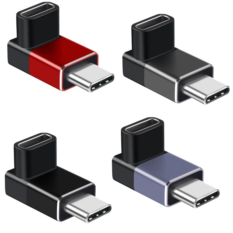 Угловые адаптеры USB C 90 градусов 240 Вт 40 Гбит/с 8K видео папа на мама TypeC