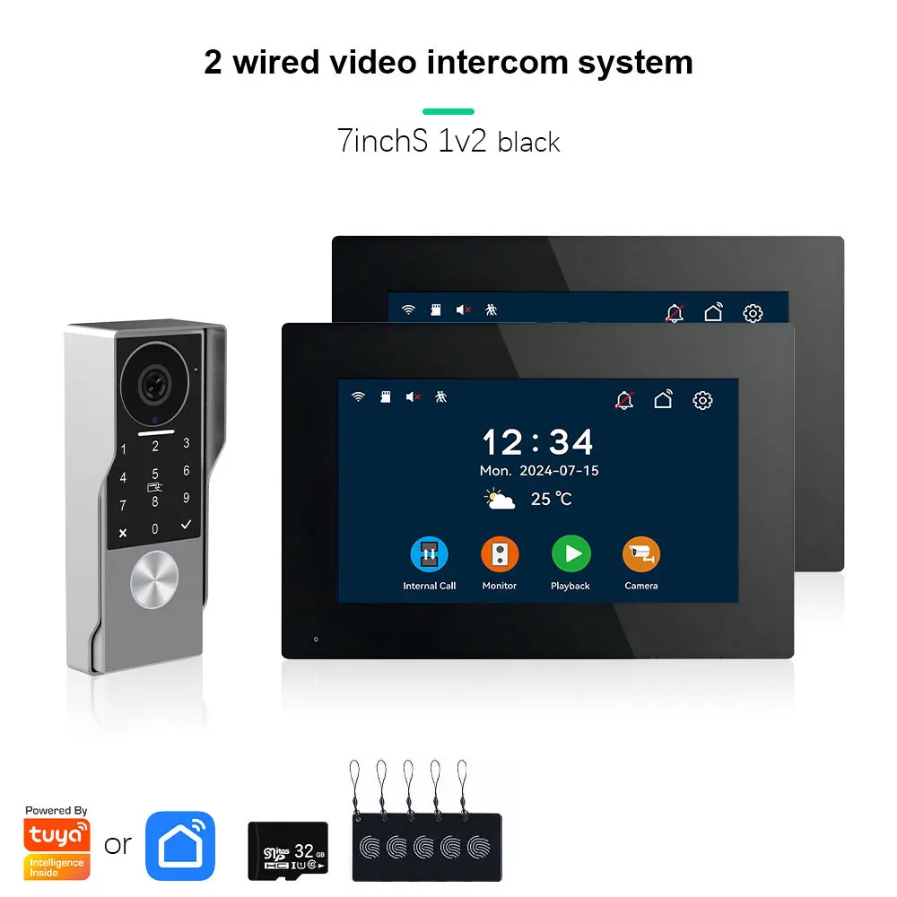 

Видеодомофон Anjielosmart 1080P проводной 10 дюймов