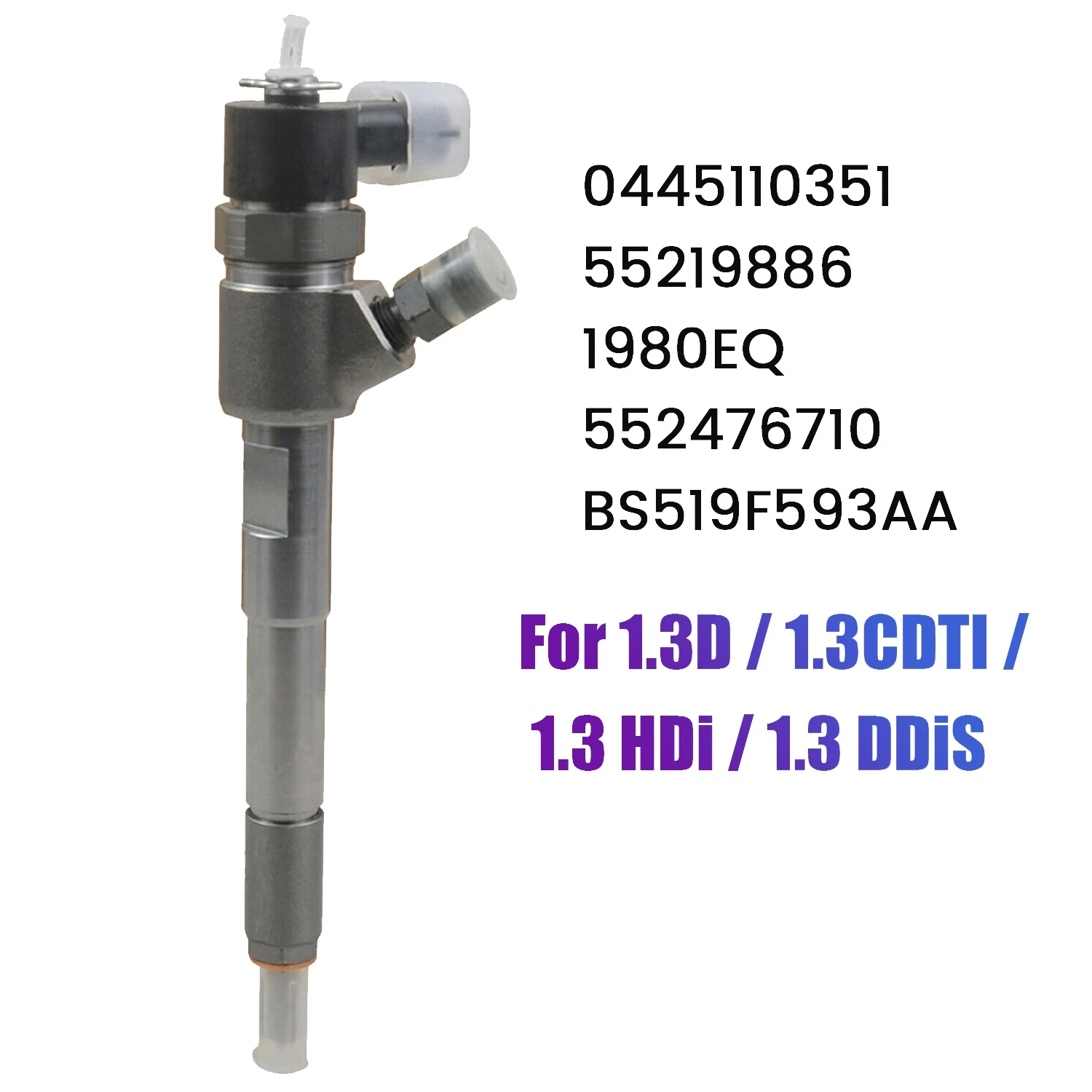 

NEW 0445110351 Diesel Fuel Injector for Fiat 500 PANDA DOBLO PUNTO Ford VAUXHALL OPEL COMBO 1.3D 1.3 TDCi