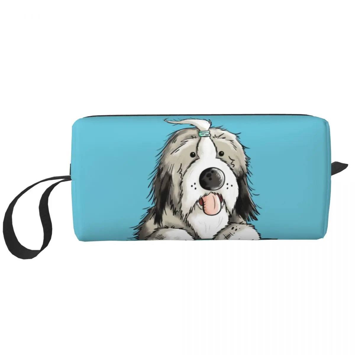 

Счастливая Медвежья собачья косметичка, Женская милая Большая вместительная косметичка для животных, искусственная красота