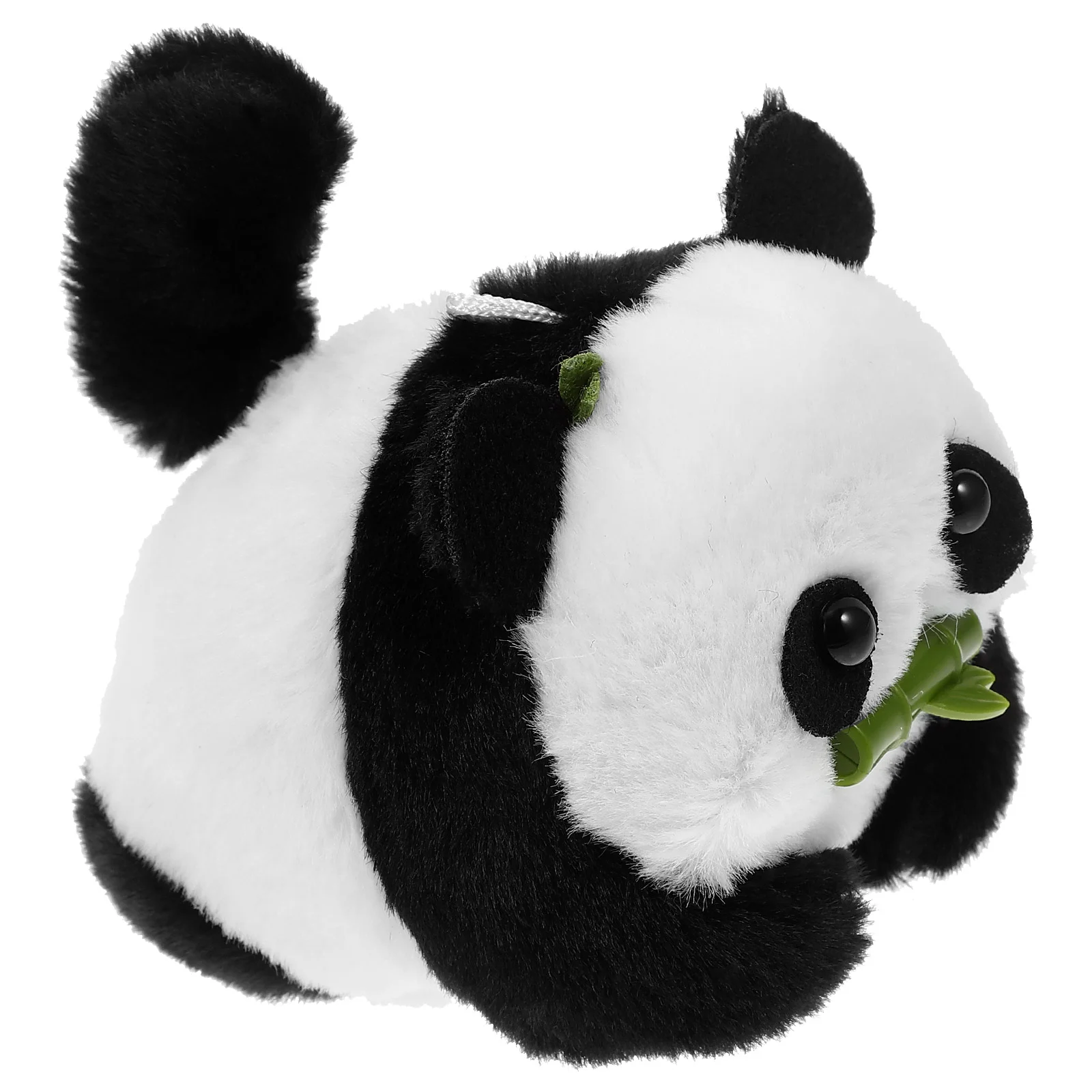 

Panda Key Chain Pendant Decor Bags Car Hanging Decors Plush Tail Wagging Animal Keychain