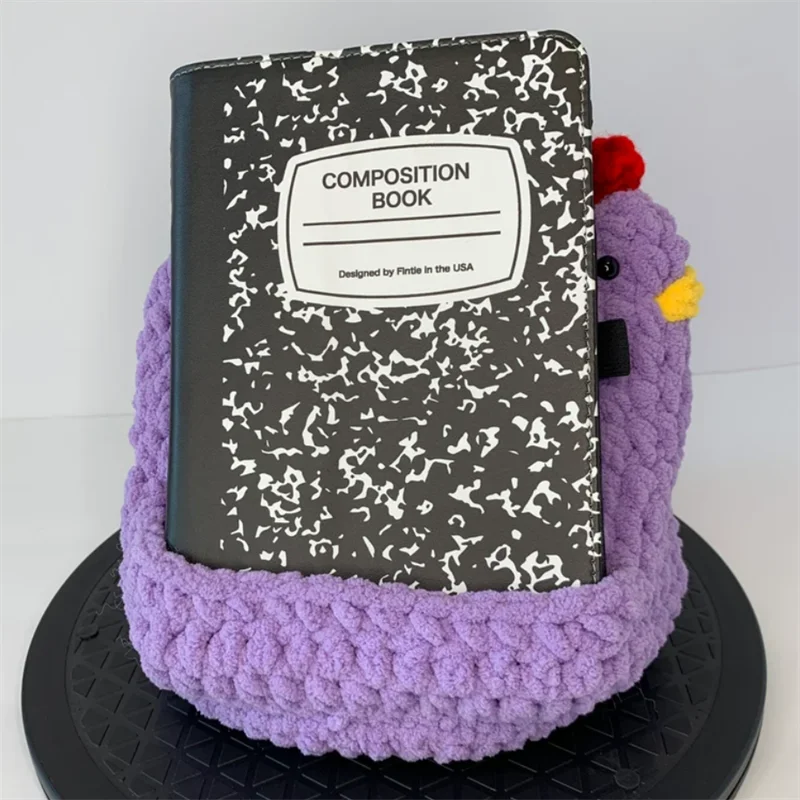 Чистый ручной вязаный фаблет подставка плюшевые игрушки курица украшение для