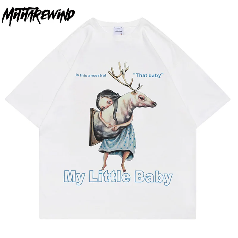 

Hip Hop Couple T Shirt High Street Black White Tops Tees Casual Cotton Streetwear Short Sleeve O-neck Oversized T-shirt Unisex