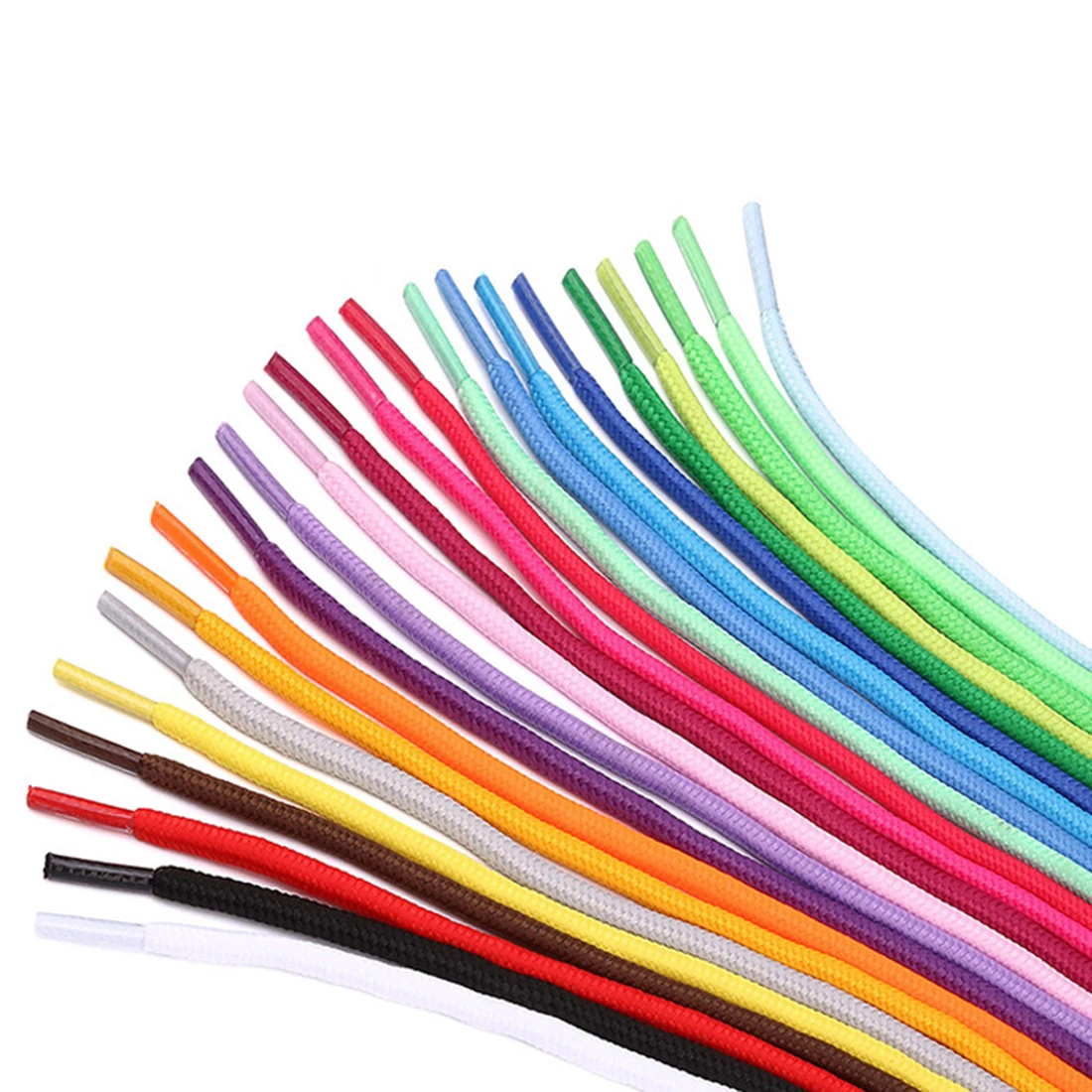 100cm/150cm Long Of Round Shoelaces Shoe Strings Shoe Laces Cord Ropes For Boots Sneakers Unisex Rope Multi Color Waxed