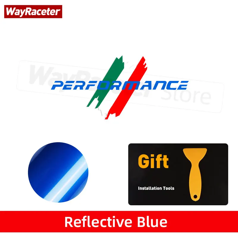 

2 шт., светоотражающие виниловые наклейки с итальянским флагом