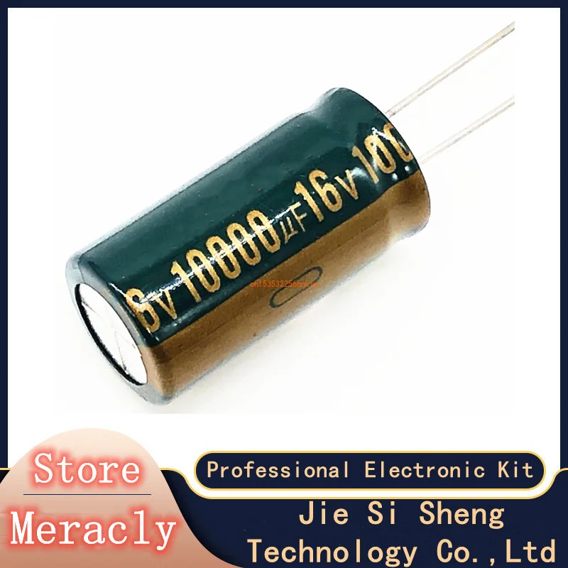 

2pcs/lot P81 10000uf16V Low ESR/Impedance high frequency aluminum electrolytic capacitor size 16*30 16V 10000uf 20%