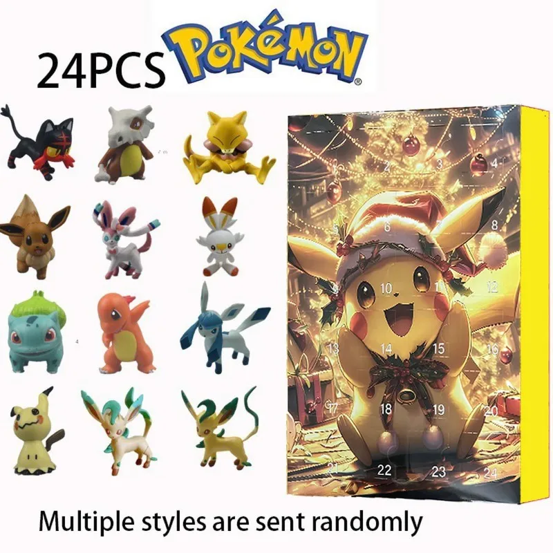 Карманный монстр Пок Эмон Рождественский адвент-календарь коробка обратного