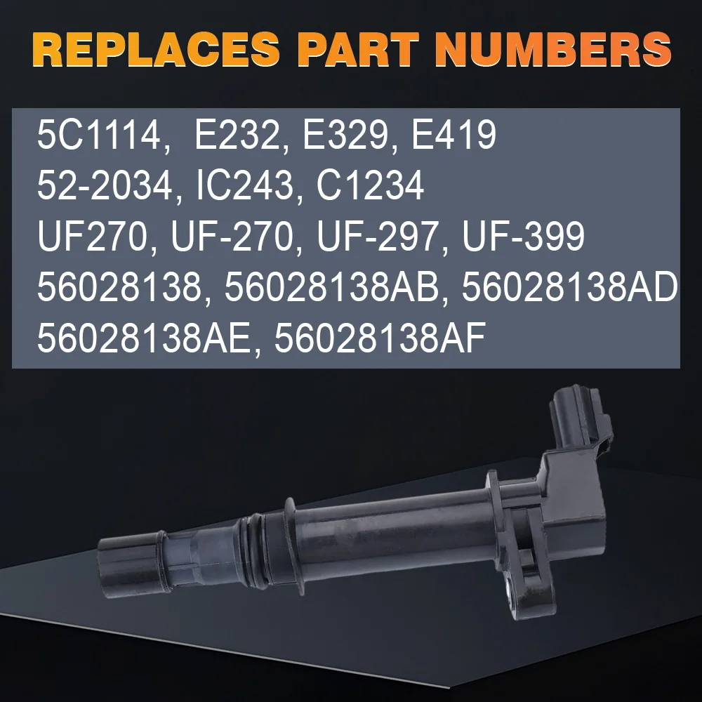 Фото Автомобильная катушка зажигания для Dodge Dakota Durango Nitro Ram для JeepCommander Chrysler Mitsubishi UF270 56028138AB 56028138AD №4