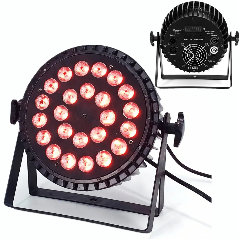 

LED Par Stage Light 24x18w RGBWA UV 6in1 LED DJ Wash 24x12w RGBW Lights Stage Party Dj Dmx Light Professionl Stage Lighting
