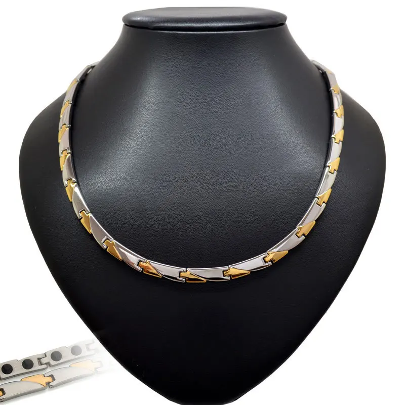 Ожерелье из чистого титана для мужчин и женщин ювелирные изделия титановой стали