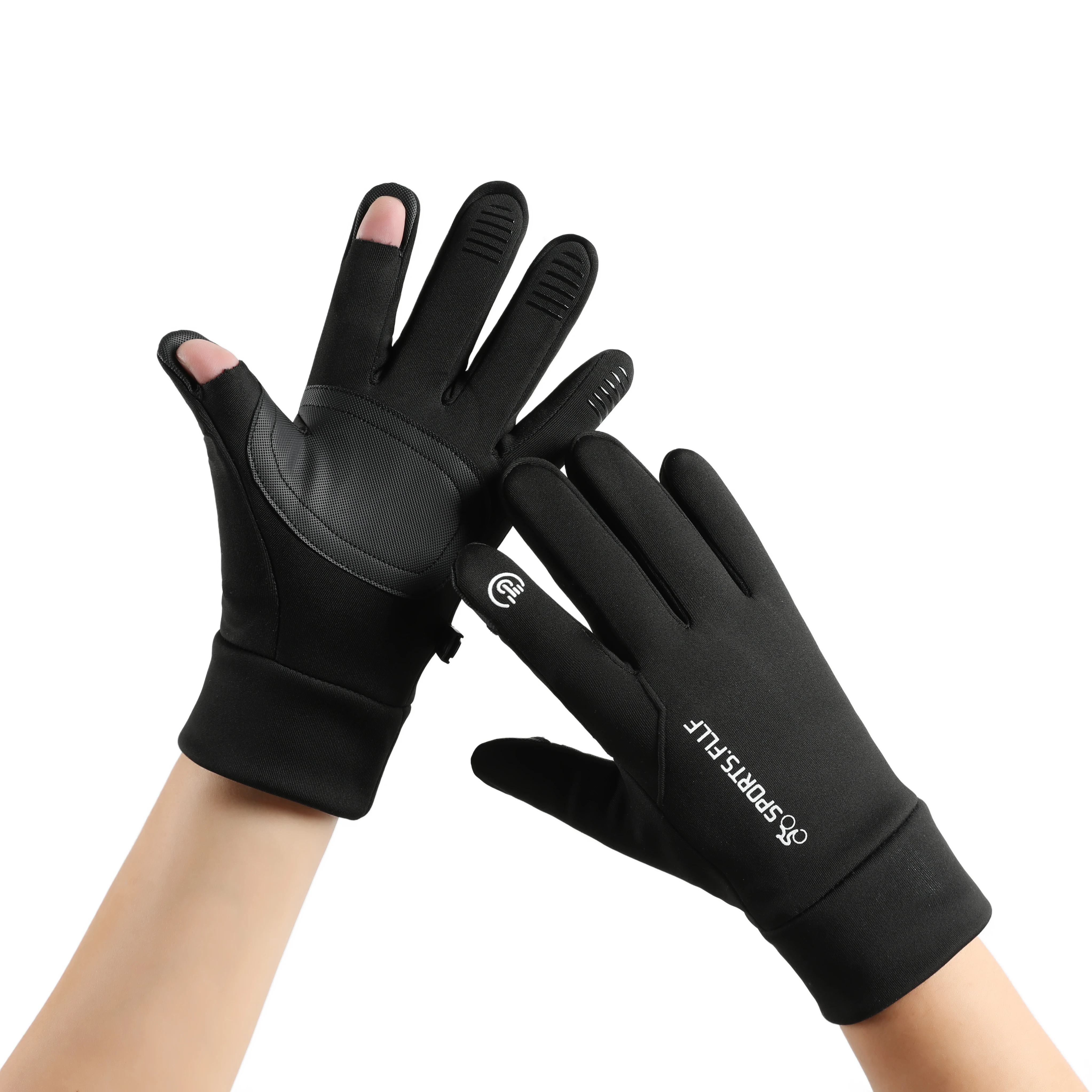 Зимние Перчатки Унисекс Для Бега Мягкие Нескользящие Теплые Спортивные Варежки