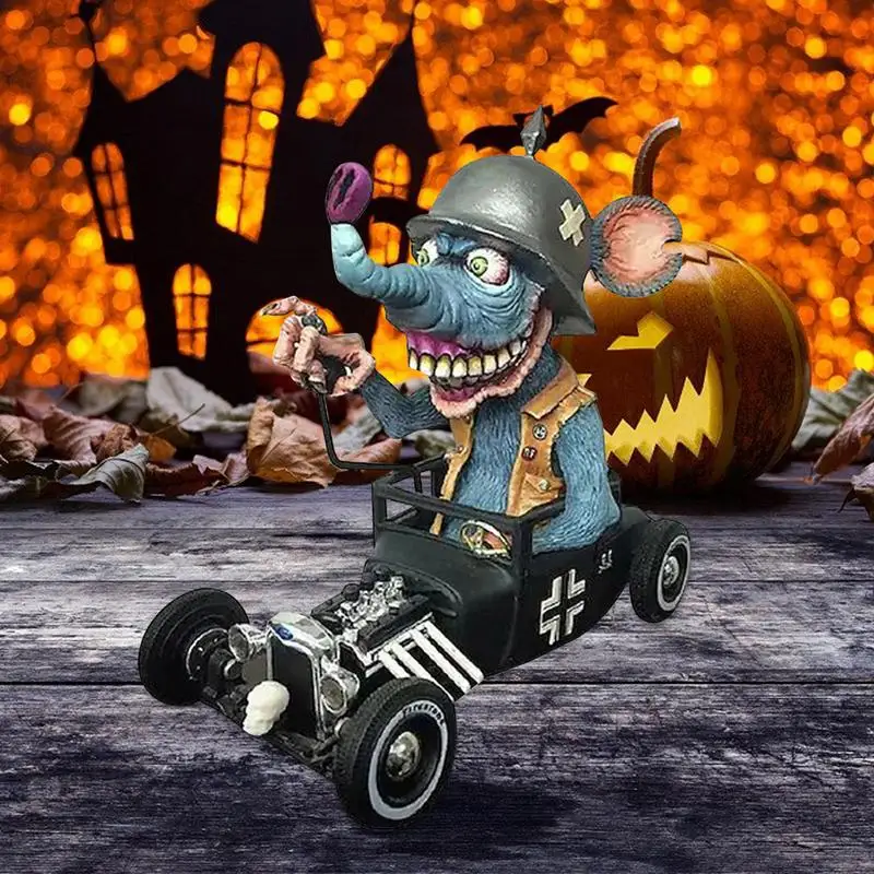 Фигурки мыши из смолы страшные поддельные крысы монстр украшения на Хэллоуин для