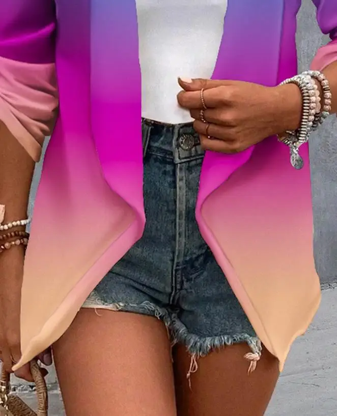 Рисунок 3 - Женское летнее Радужное пальто с длинным рукавом