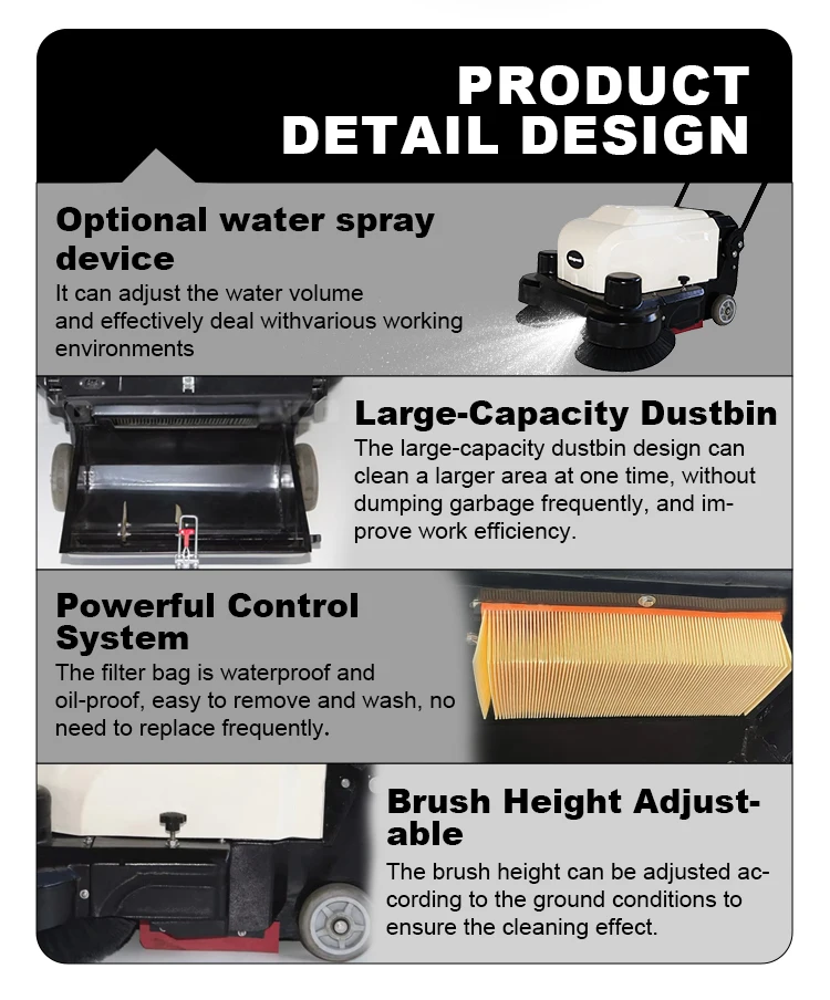 S800N Magwell Battery Walk Behind on Floor Sweeper Подходит для магазина продажи