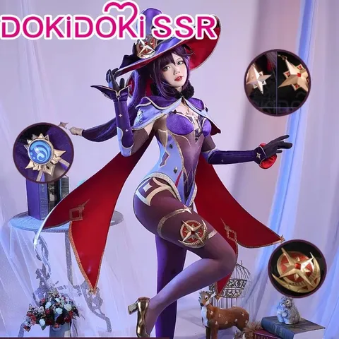 Косплей костюм Мона Genshin Impact DokiDoki-SSR хлопок