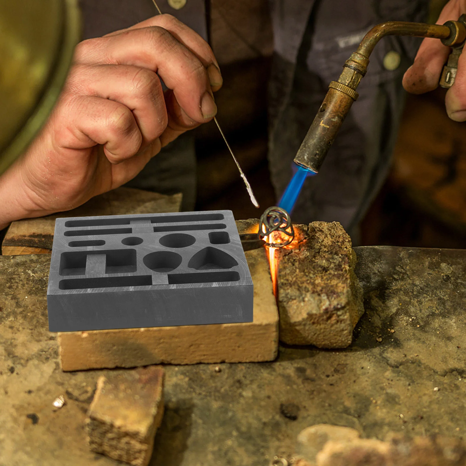 Форма для графитовых слитков многоразовая форма плавления графита литейная