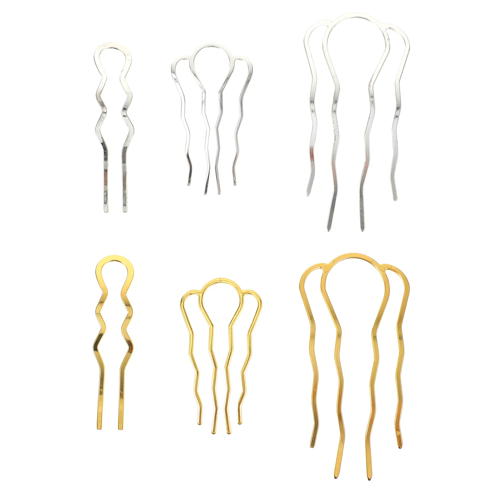

Hairmetal Fork Prongsticks Stick Women Pin Combs Uaccessories Buns Clips Forks Wavy Simple Chopstick Styling Shape Shaped