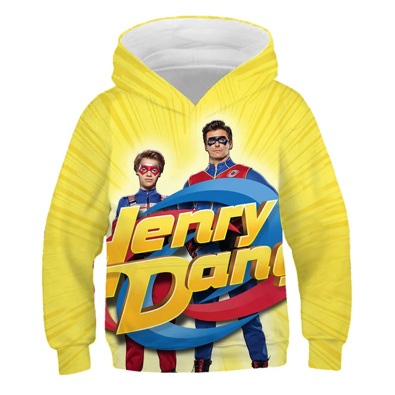 

2022 Hot Sale Kids Hoodie 3D Printing Henry Danger Sweatshirt Long Sleeve Kids Boys Girls Cartoon Cool Fun Tops 4-14 Years Old