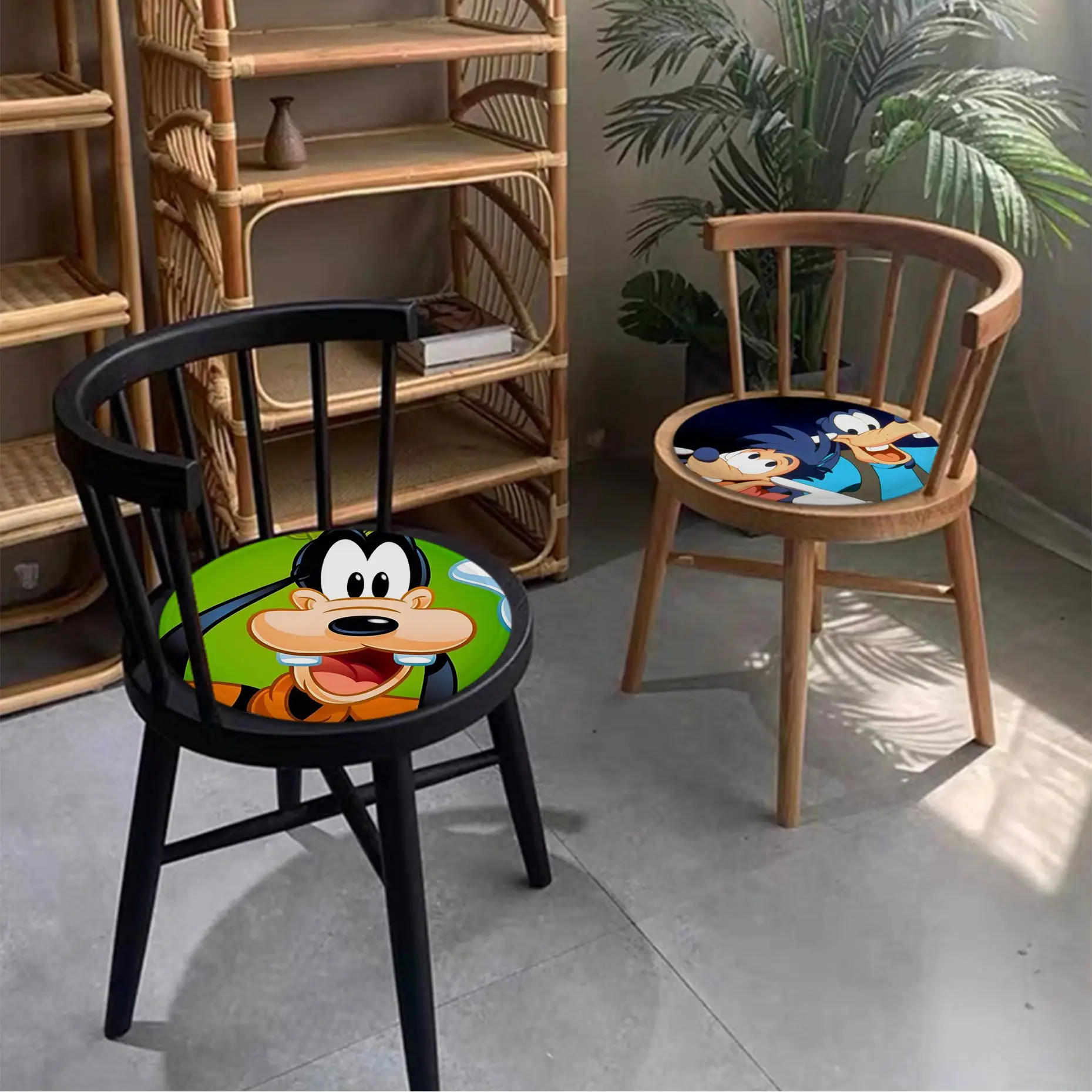 

Disney Goofy Dog Decorative Seat Cushion Office Dining Stool Pad Sponge Sofa Mat Non-Slip Buttocks Pad